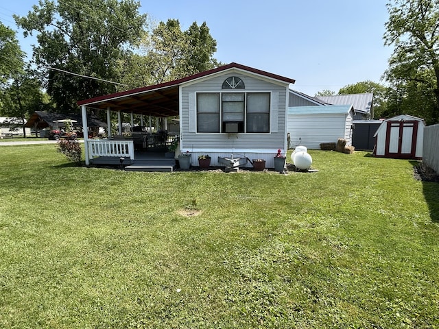 11240 Mohawk Path, Lakeview, OH 43331 - view of front of home featuring a front yard and a porch