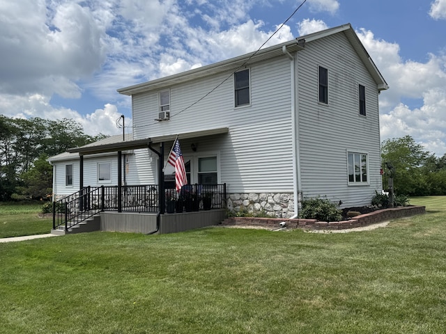 5062 Mercer Van Wert County Line Rd, Rockford, OH 45882 - rear view of house with a lawn