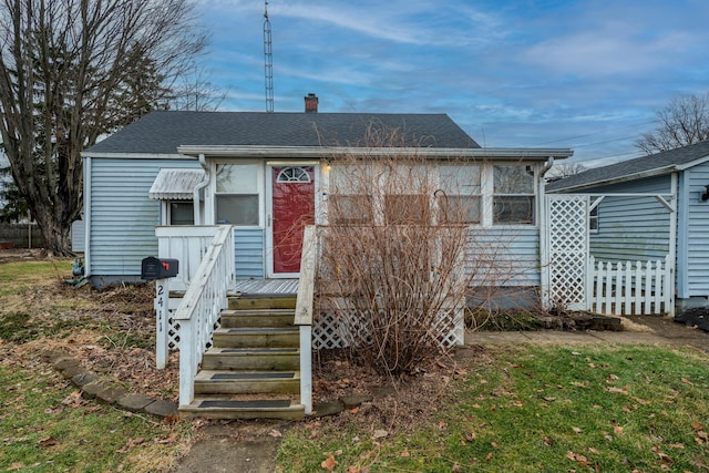 view of bungalow