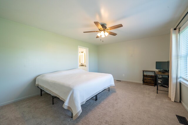 4100 Joshane St, Springfield, OH 45502 - bedroom featuring baseboards, multiple windows, visible vents, and light carpet