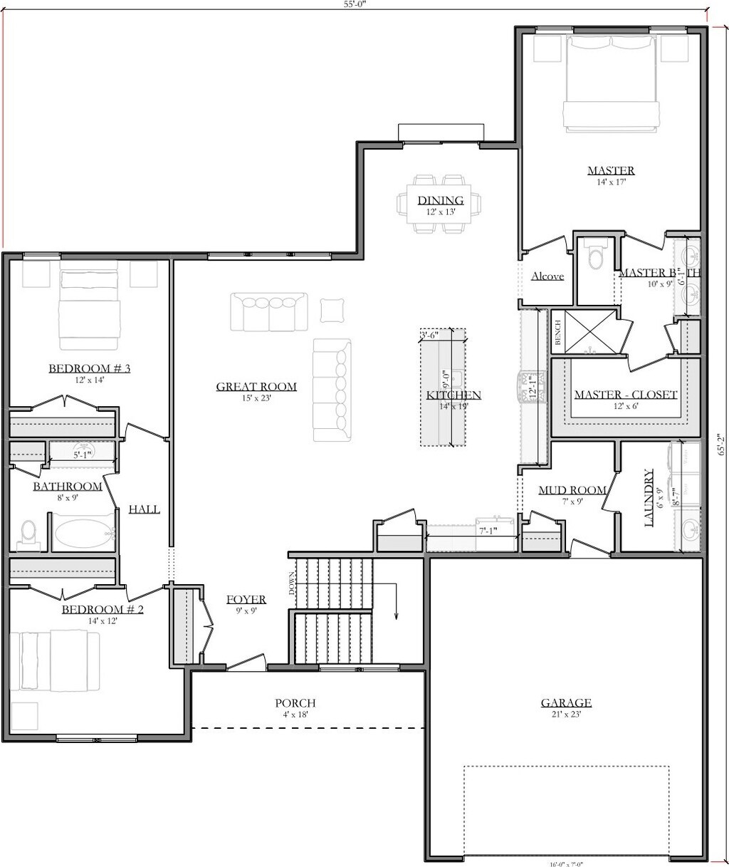 2329 Emerson Way, Troy, OH 45373 - view of home floor plan