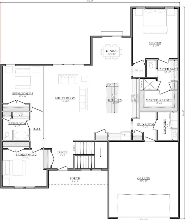 2329 Emerson Way, Troy, OH 45373 - view of home floor plan