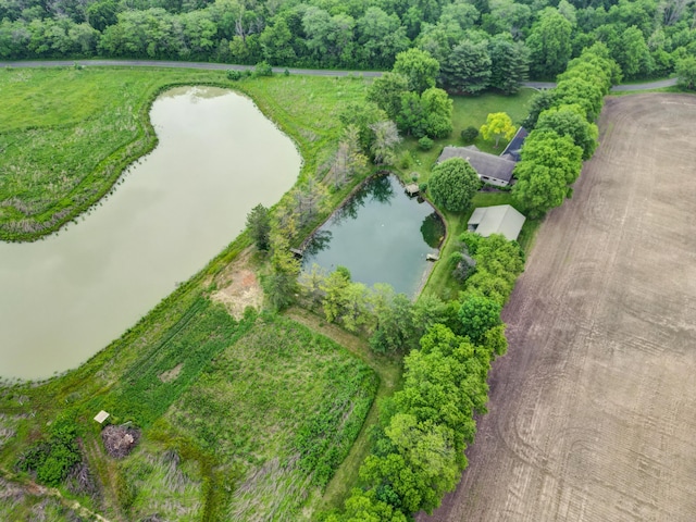 5341 Riffle Rd, Ansonia, OH 45303 - aerial overview of property's location with a large body of water