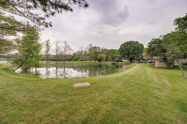 5341 Riffle Rd, Ansonia, OH 45303 - view of grassy yard featuring a water view