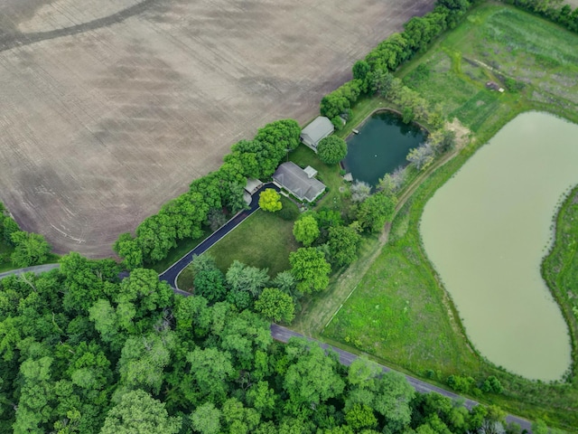 5341 Riffle Rd, Ansonia, OH 45303 - aerial view of property and surrounding area featuring a large body of water