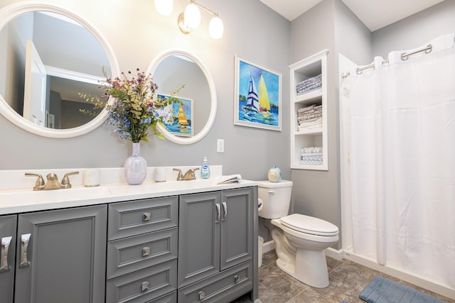 255 N Pine St, Lakeview, OH 43331 - full bath with double vanity and a shower with shower curtain