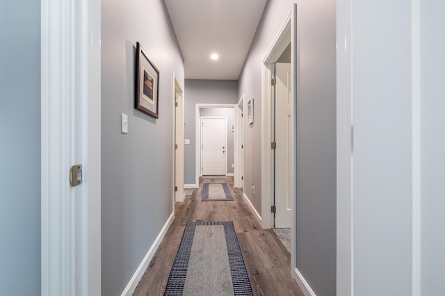 255 N Pine St, Lakeview, OH 43331 - hallway featuring wood finished floors and recessed lighting