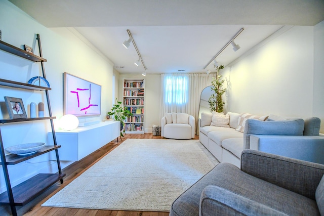 1138 Edgebrook Ave, New Carlisle, OH 45344 - living room with track lighting and wood finished floors