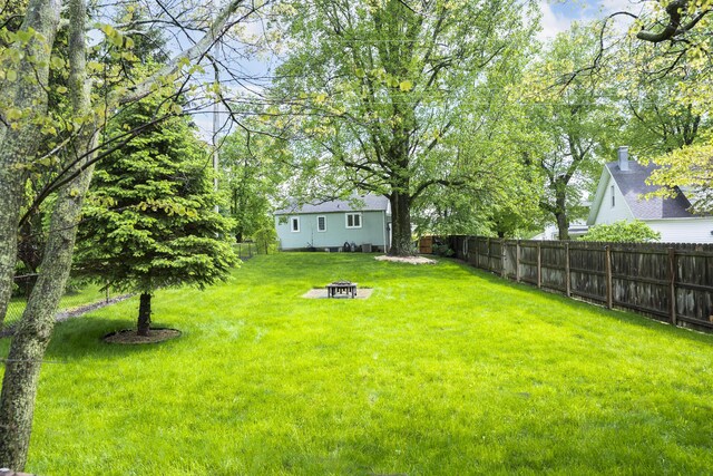 651 Eastern Ave, Bellefontaine, OH 43311 - view of yard featuring an outdoor fire pit