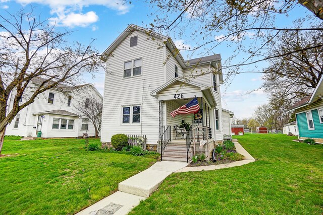 426 School St, Bradford, OH 45308 - view of front of home with a front yard