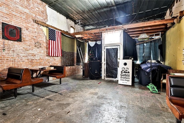 view of basement