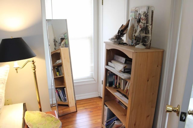 interior space featuring light hardwood / wood-style floors