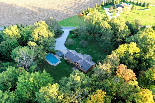 9115 New Bremen New Knoxville Rd, New Knoxville, OH 45871 - aerial view of sparsely populated area with rows of crops