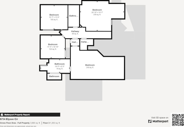 8754 Elysee Cir, Washington Twp, OH 45458 - view of floor plan / room layout