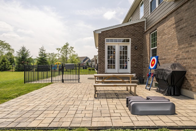 8754 Elysee Cir, Washington Twp, OH 45458 - view of patio with grilling area