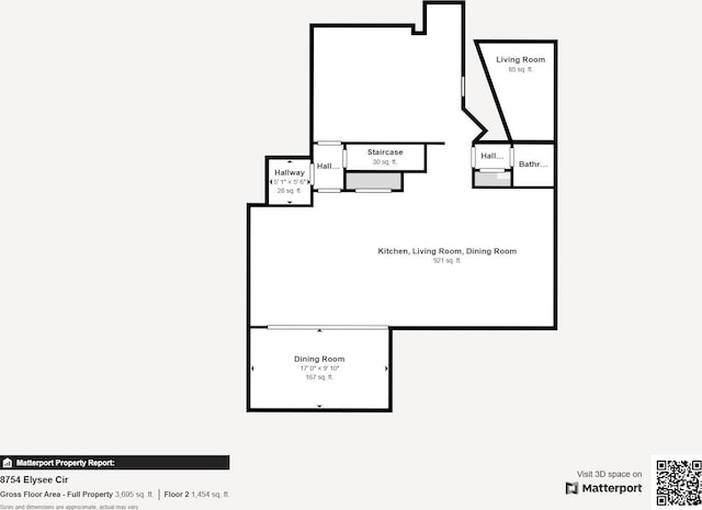 8754 Elysee Cir, Washington Twp, OH 45458 - view of property floor plan