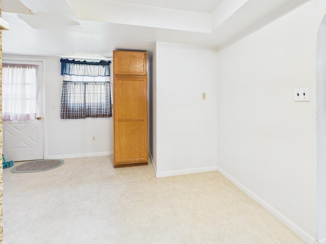 173 Front St, West Milton, OH 45383 - empty room with baseboards and light colored carpet