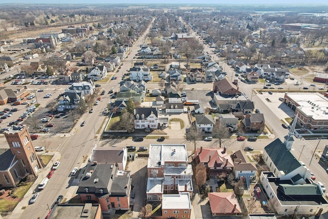 bird's eye view featuring a residential view