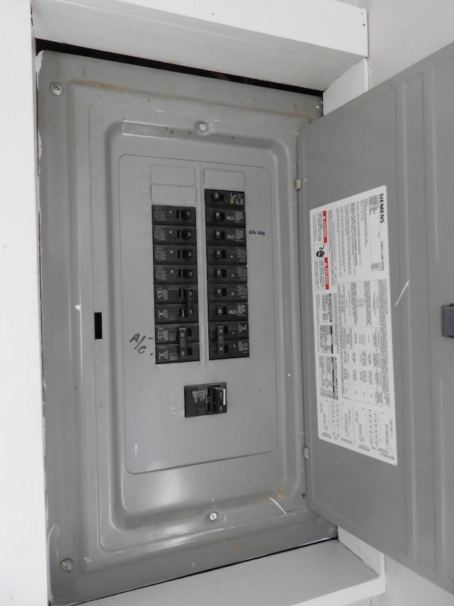 utility room featuring electric panel