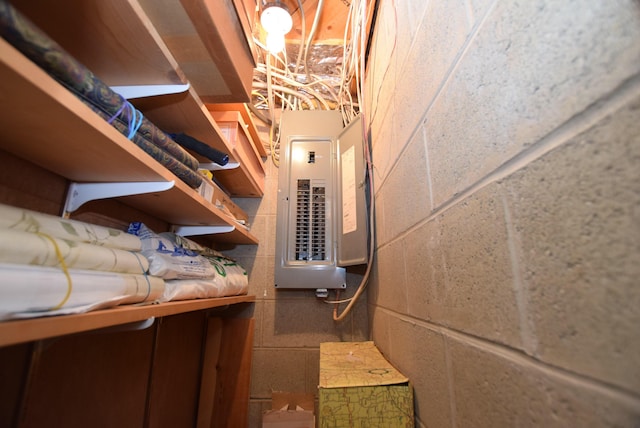 utility room with electric panel