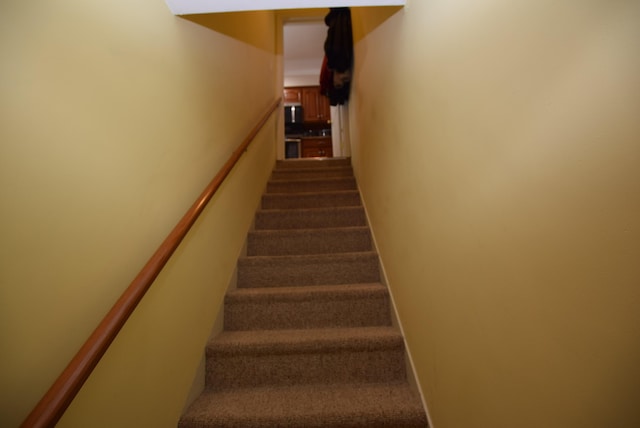 stairs with carpet