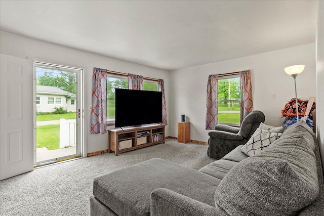 230 Morse St, Russells Point, OH 43348 - carpeted living area featuring baseboards