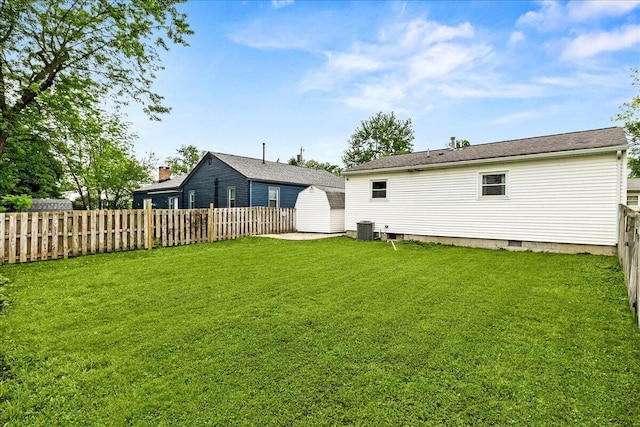 230 Morse St, Russells Point, OH 43348 - rear view of house with cooling unit and crawl space