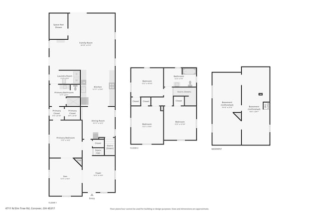 4711 N Elm Tree Rd, Conover, OH 45317 - view of home floor plan