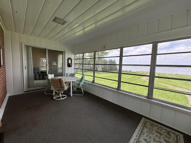 10081 Forest St, Lakeview, OH 43331 - sunroom with a water view