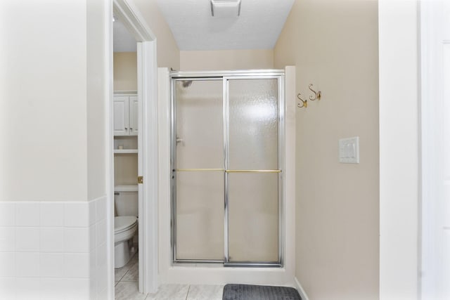 170 Fox Harbor Dr, Troy, OH 45373 - bathroom with a shower stall and tile patterned floors