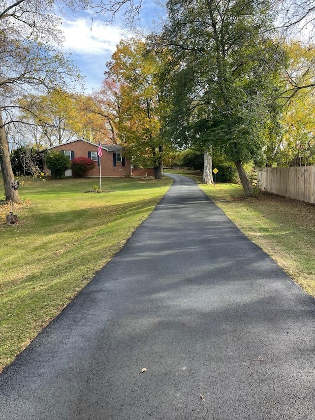 view of road