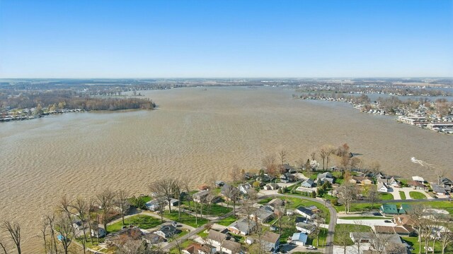 9436 Cottonwood Dr, Huntsville, OH 43324 - birds eye view of property featuring a residential view and a water view