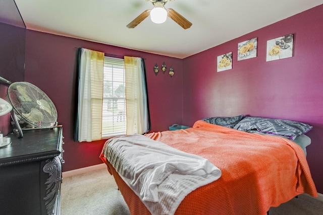 120 Garman Ave, Celina, OH 45822 - carpeted bedroom featuring a ceiling fan and baseboards