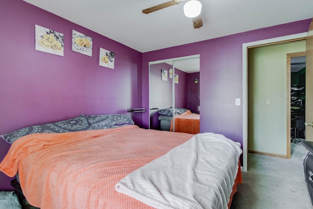 120 Garman Ave, Celina, OH 45822 - carpeted bedroom featuring a closet and ceiling fan