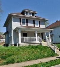 view of front of home with covered porch