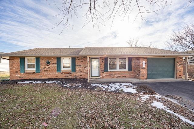 ranch-style house with a garage