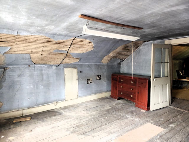 120 N Perry St, Saint Marys, OH 45885 - bonus room with wood-type flooring and vaulted ceiling