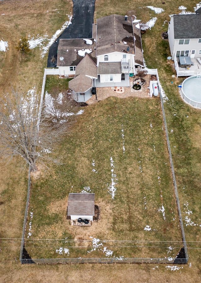 birds eye view of property