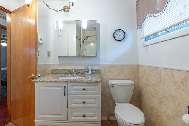 4833 Mesa Ln, Springfield, OH 45503 - bathroom with vanity and wainscoting