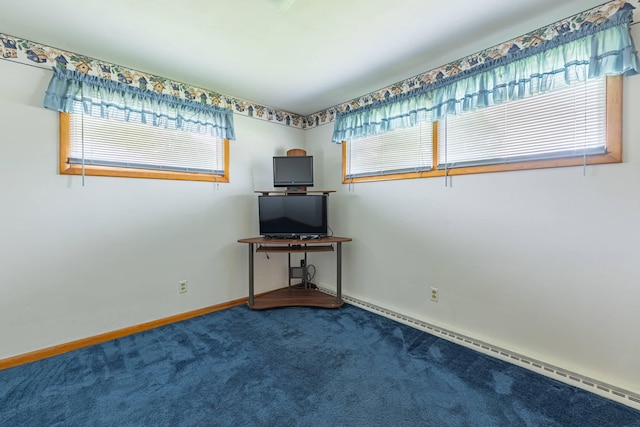 4833 Mesa Ln, Springfield, OH 45503 - unfurnished room with healthy amount of natural light, baseboard heating, and carpet