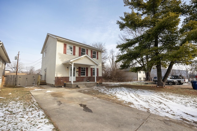 view of front of home