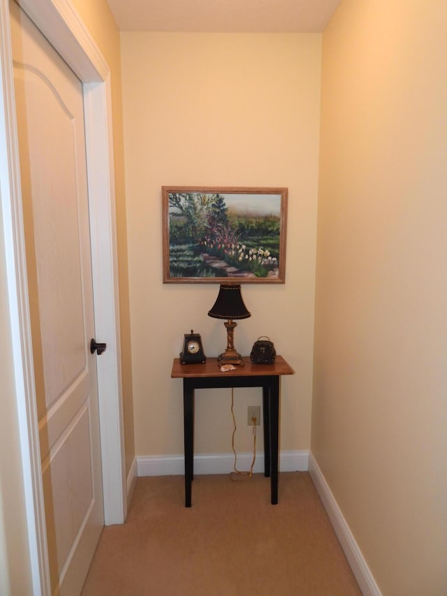 2732 Summer Field Trl, Sidney, OH 45365 - hall featuring light colored carpet and baseboards