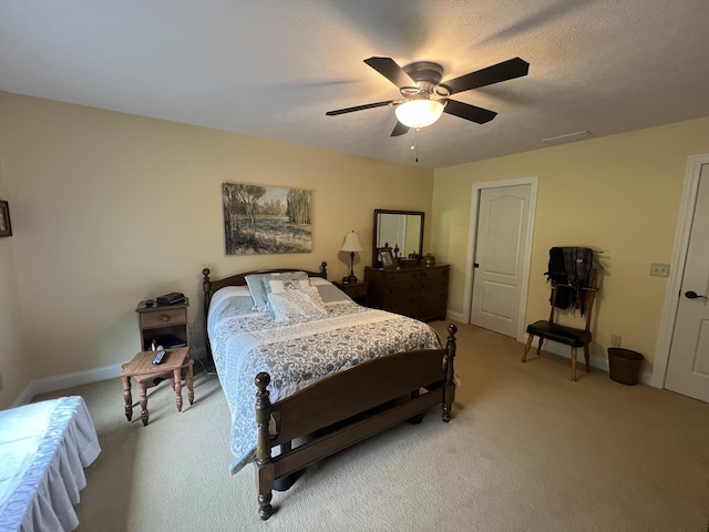 2732 Summer Field Trl, Sidney, OH 45365 - bedroom with light colored carpet and a ceiling fan