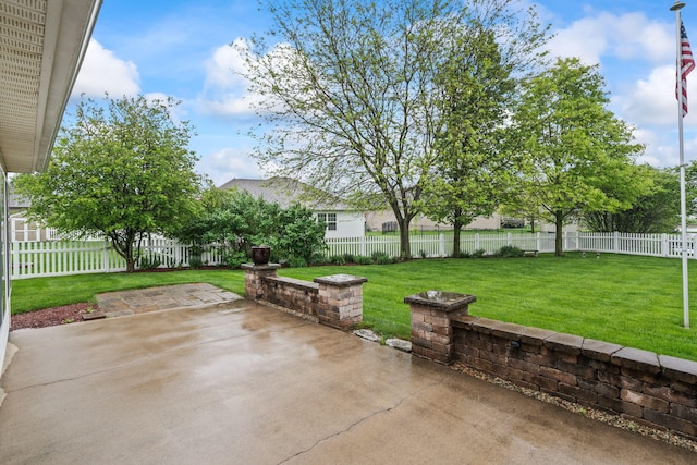 view of patio / terrace featuring a fenced backyard