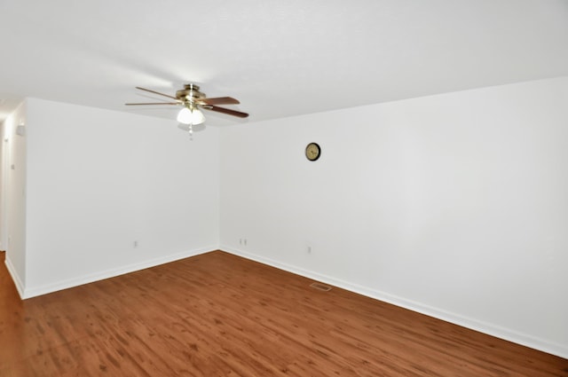 350 N Pleasant Valley Ave, Dayton, OH 45404 - unfurnished room featuring ceiling fan, wood finished floors, and baseboards