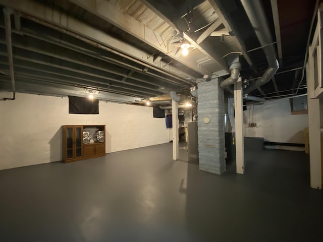 1208 Broadway St, Springfield, OH 45504 - unfinished basement with electric panel