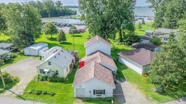 13730 Seminole Path, Lakeview, OH 43331 - aerial view of property and surrounding area with a nearby body of water