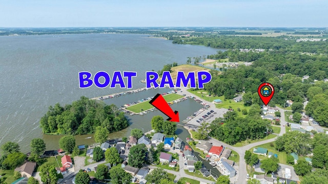 13730 Seminole Path, Lakeview, OH 43331 - aerial view of property's location with a large body of water