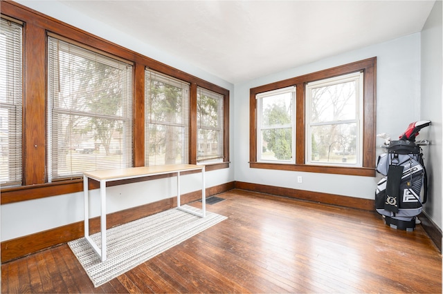 sunroom featuring visible vents