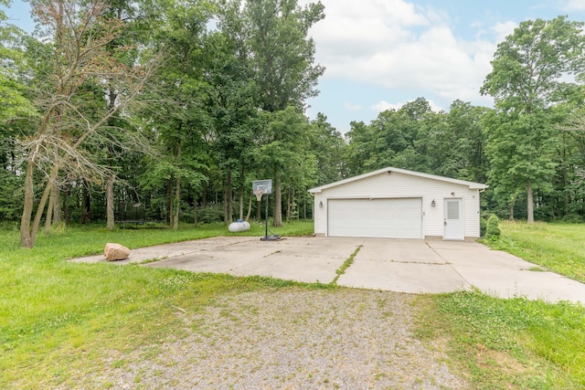 13253 State Route 720, Lakeview, OH 43331 - view of grassy yard with an outbuilding and a detached garage